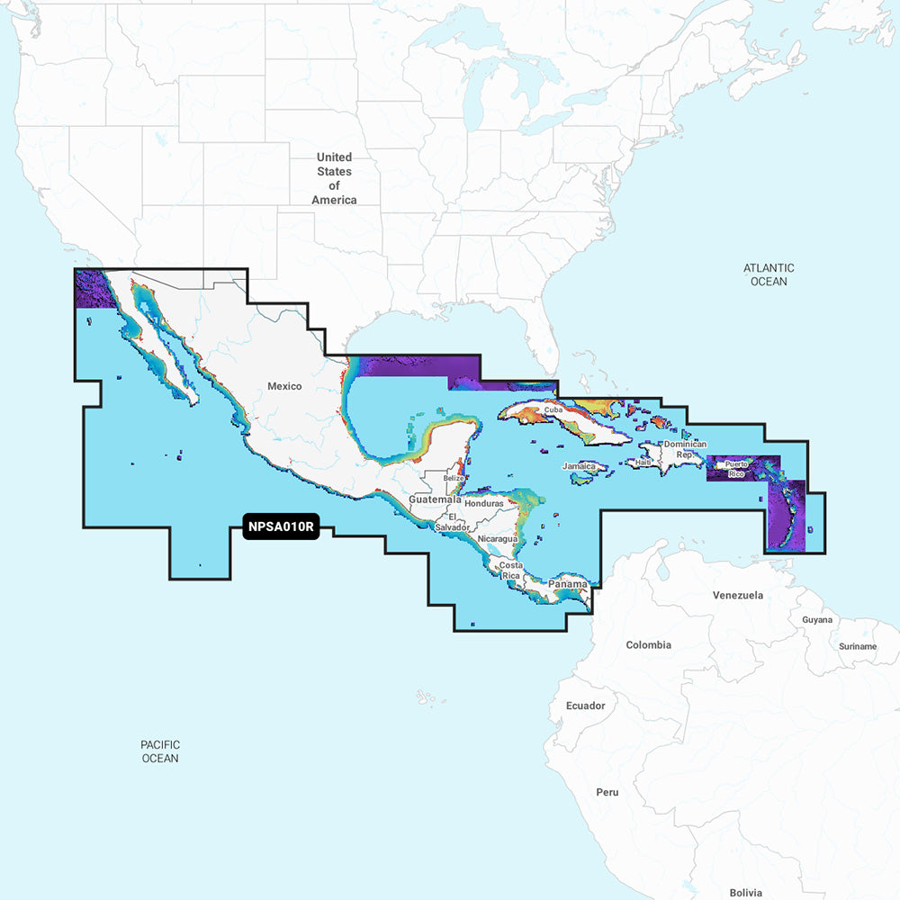 GARMIN NAVIONICS Central America & Caribbean, Platinum+ microSD/SD card (010-C1459-40)