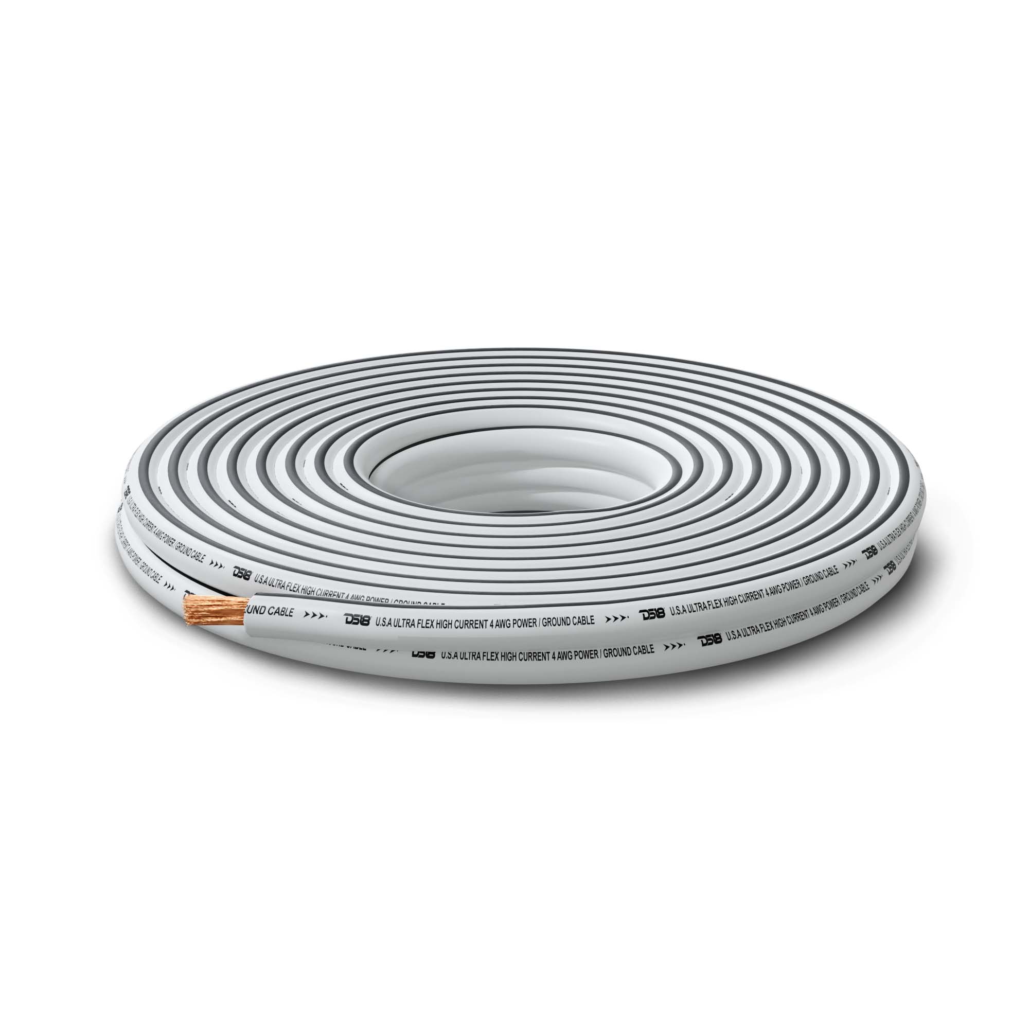 DS18 4-GA Marine Grade Tinned 100% Copper OFC Ground Wire -50 Feet (MOFC4GA50G)