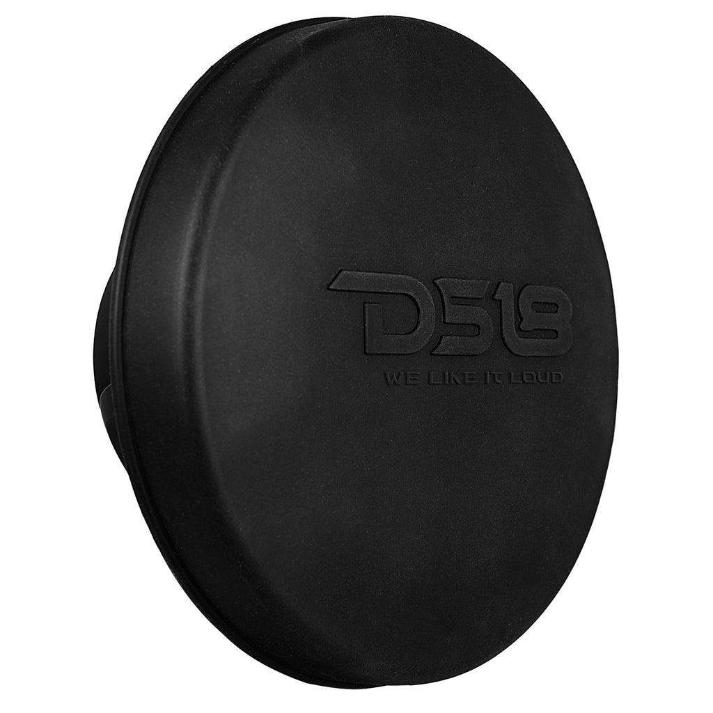 DS18 6.5" 2-Way Coaxial Marine Speakers with Digital LED Lights and Bullet Tweeter - Black - 150W, 4-Ohm (NXL-IQ6/BK)