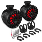 DS18 HYDRO 6.5" Compact Wakeboard Pod Tower with RGB Light - 300W - White (NXL-PS6W)