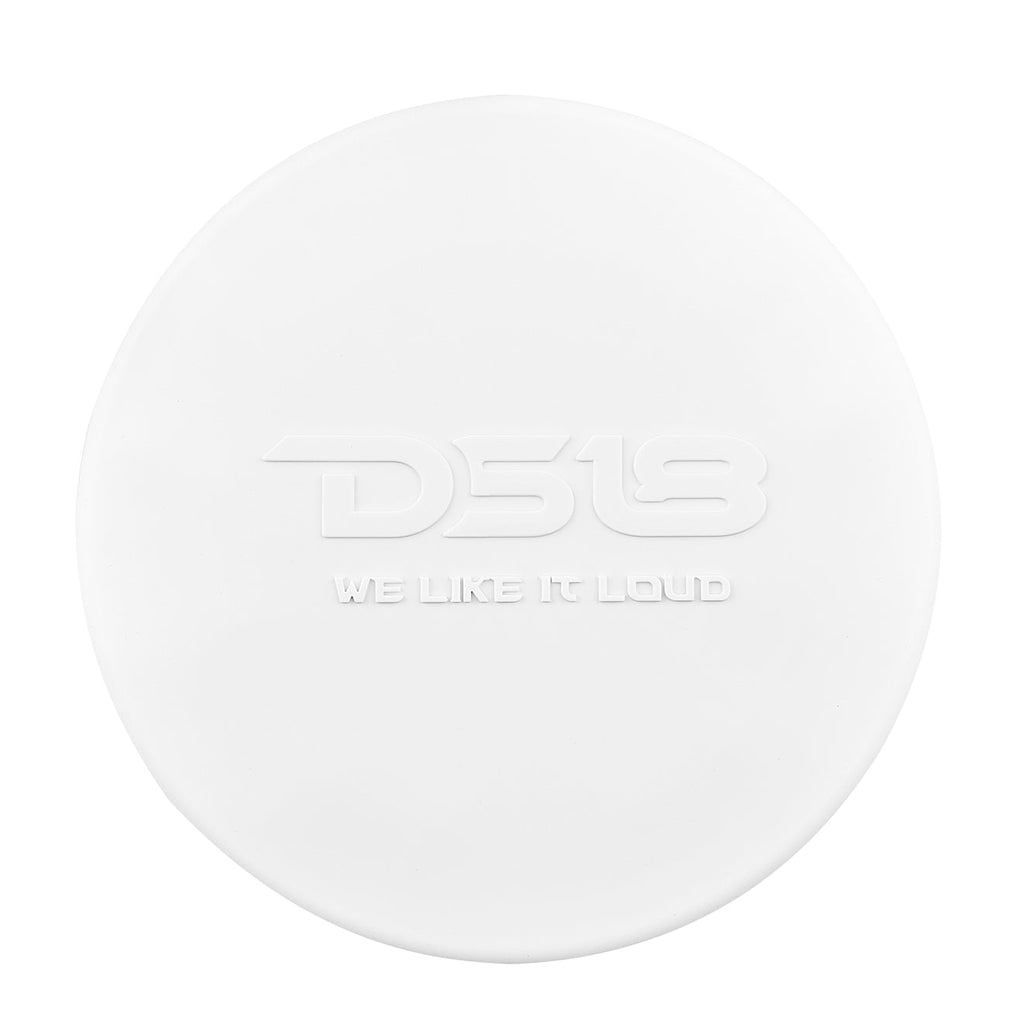 DS18 6.5" 2-Way Coaxial Marine Speakers with Digital LED Lights and Bullet Tweeter - White - 150W, 4-Ohm (NXL-IQ6/WH)