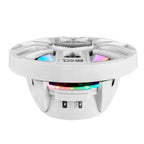 DS18 8" 2-Way Coaxial Marine Speakers with Digital LED Lights and Bullet Tweeter - White - 175W, 4-Ohm (NXL-IQ8/WH)
