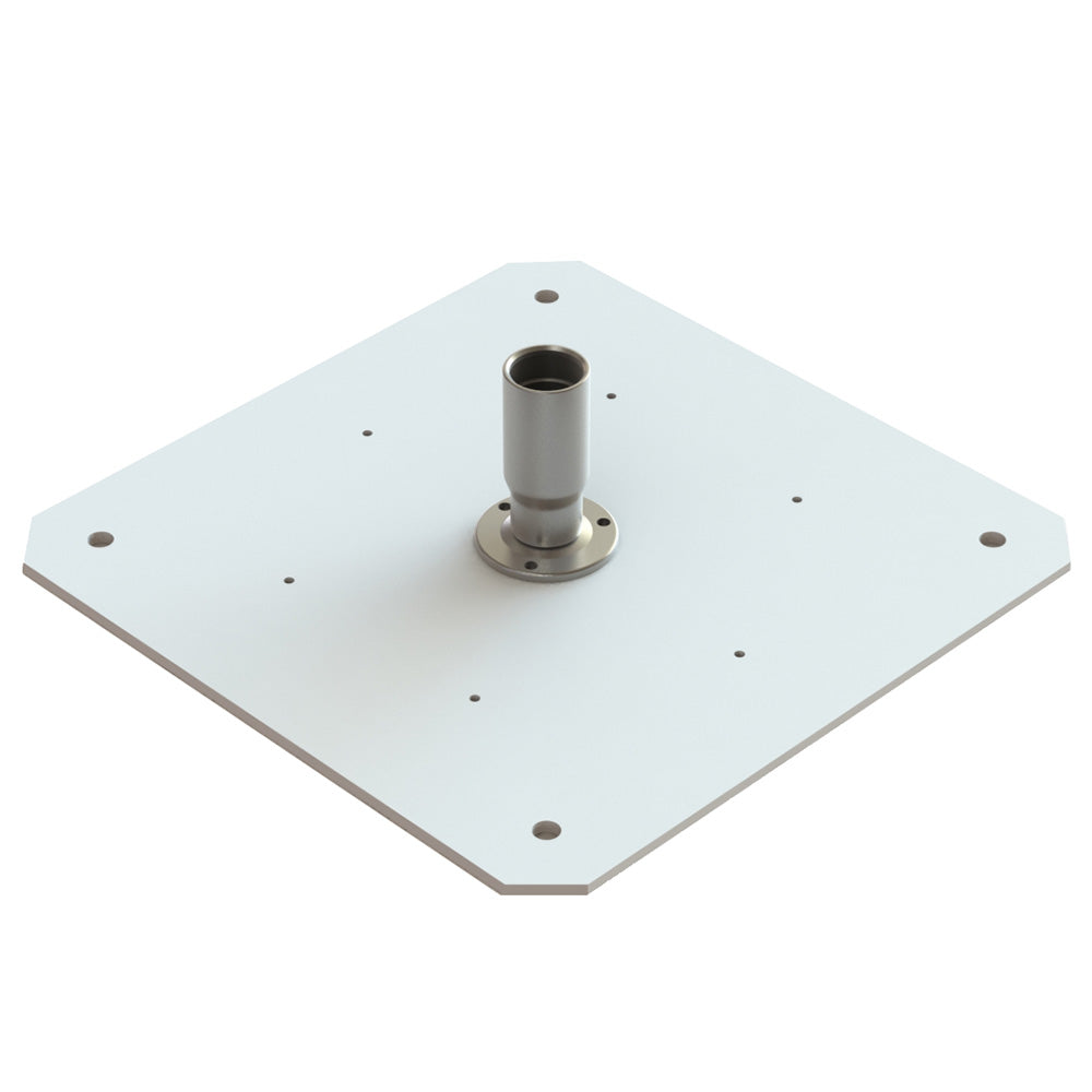 Seaview Starlink Adapter Plate for 24" KVH Domes with Starlink Stainless Steel 1"-14 Threaded Adapter & Stainless Steel Fixed Base (SVK24STLK)