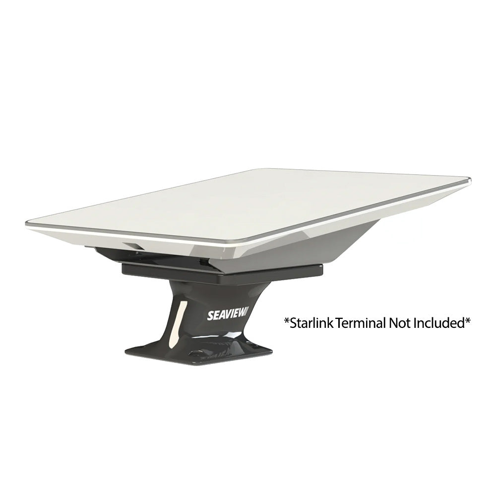 Seaview Starlink High Performance 5" Pedestal Mount with ADASTLKA Starlink Top Plate - Black (ADASTLKABLK+PMA57M1BLK)