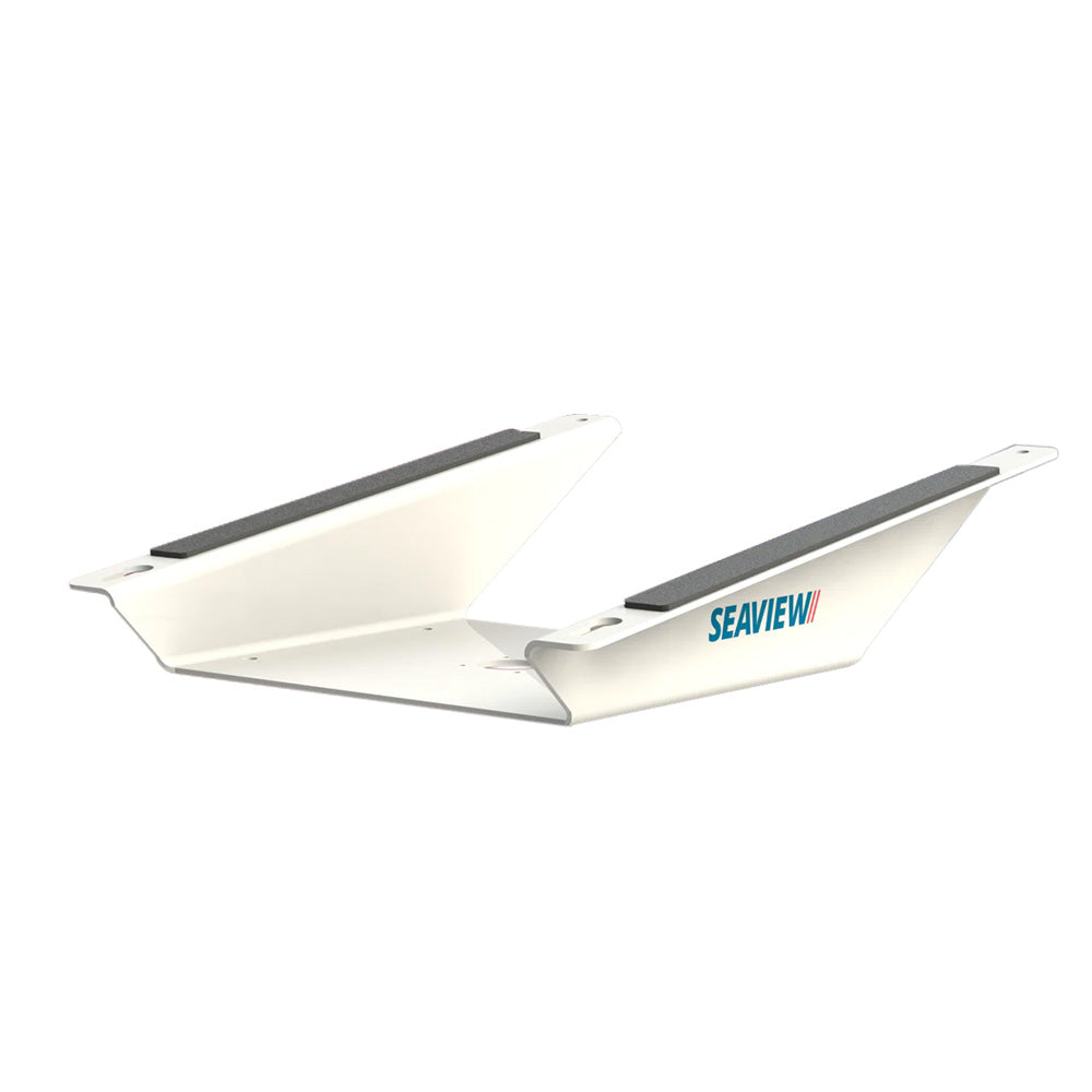 Seaview Aluminum 8° Wedge Base for Starlink Flat High-Performance Antenna - White (SVSLWB)