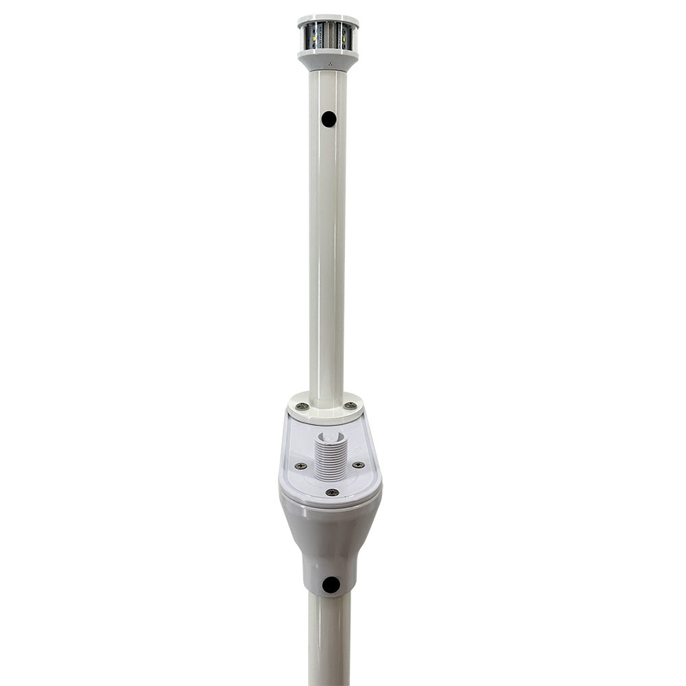 Seaview 12in Light Post with LTBLED12 and Universal Top (LTBU1ALED12)