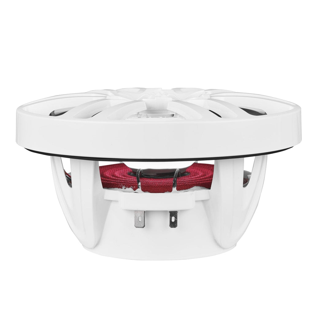DS18 HYDRO 6.5" 2-Way Marine Speakers with RGB LED Lights 300W - White (NXL-6)