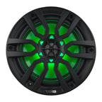 DS18 HYDRO 8" 2-Way Marine Speakers with RGB LED Lights 375W - Matte Black (NXL-8/BK)