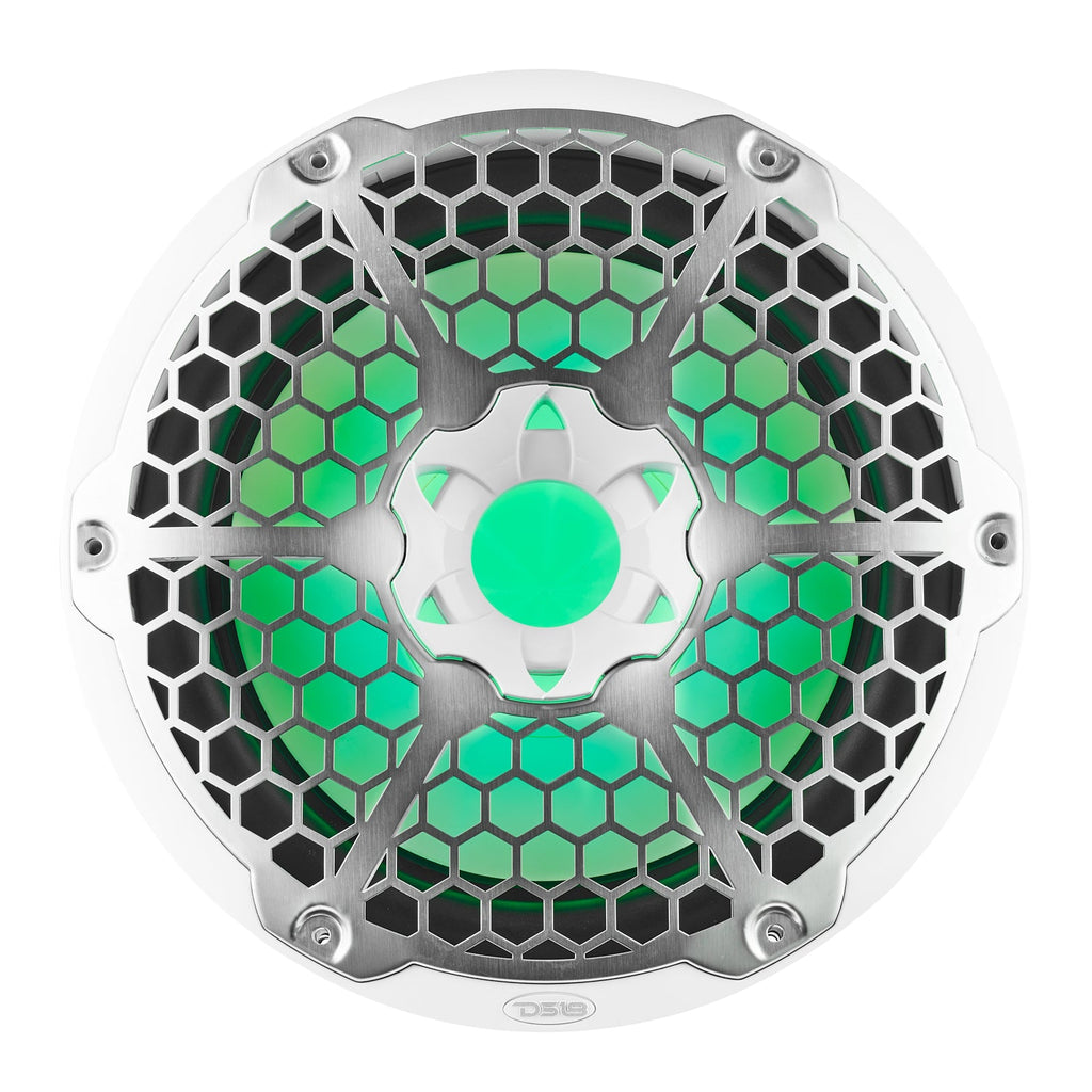 DS18 HYDRO 12" Subwoofer with RGB Lights - 700W - White (NXL-12SUB/WH)