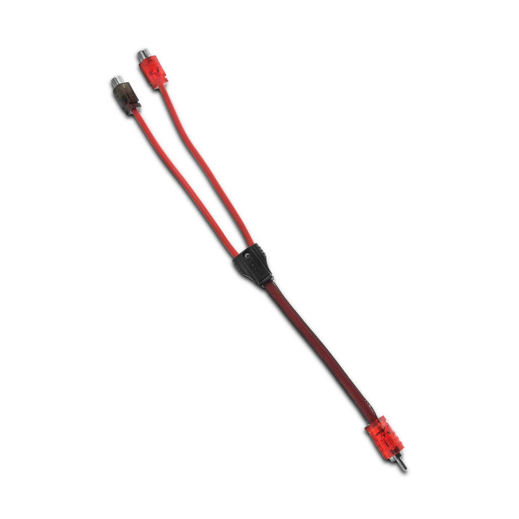 DS18 Advance Ultra Flex RCA Y Connector Cable - 2 Female to 1 Male (R1M2F)