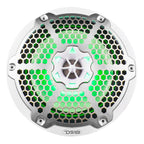 DS18 New Edition HYDRO 8" 2-Way Marine Speakers with RGB LED Lighting 375W - White (NXL-8M/WH)