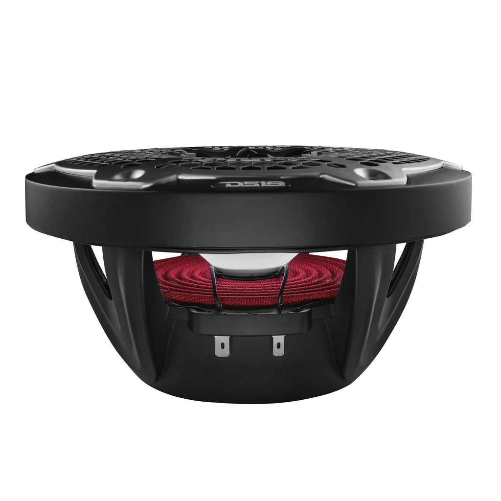DS18 New Edition HYDRO 8" 2-Way Marine Speakers with RGB LED Lighting 375W - Black (NXL-8M/BK)