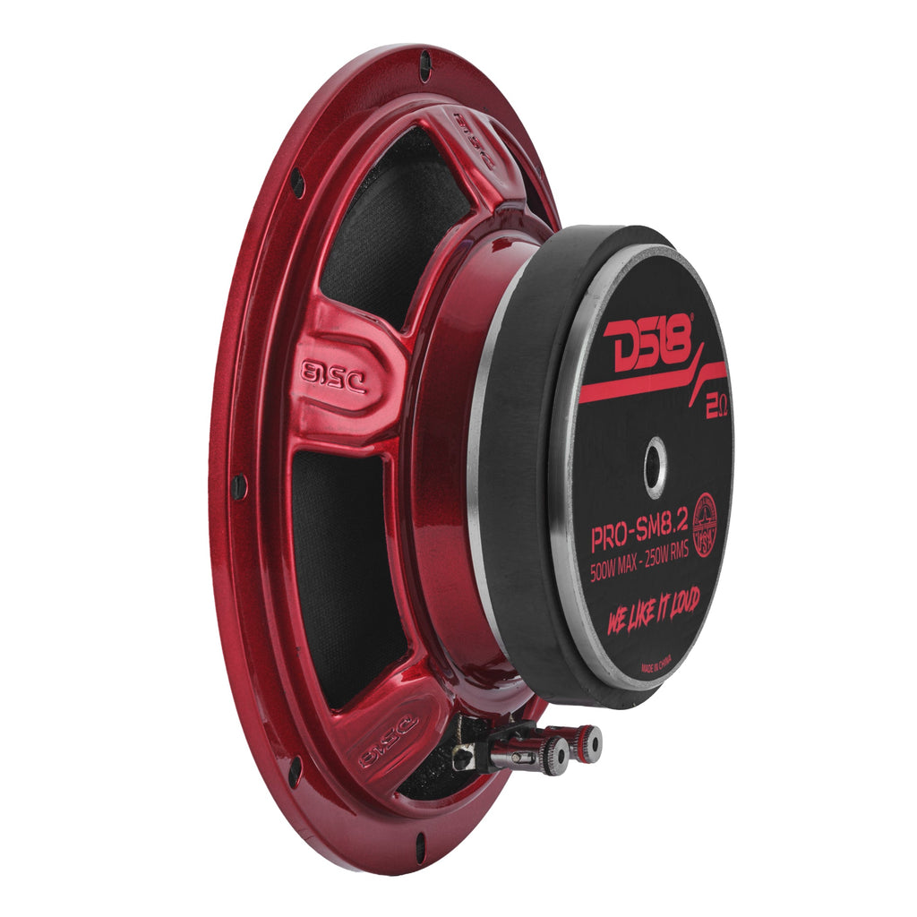 DS18 Slim 8" Water-Resistant Midrange Speaker - Each (PRO-SM8.2)
