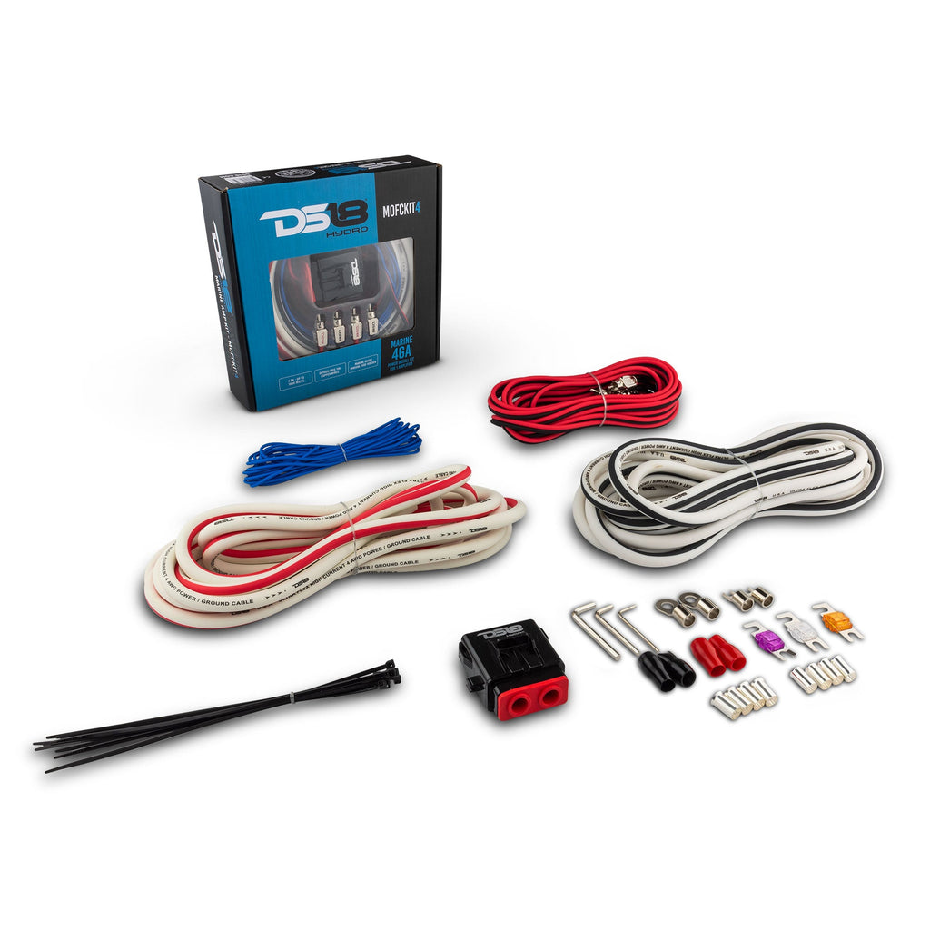 DS18 Hydro Power Amplifier Install Kit - 4GA (MOFCKIT4)