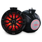 DS18 HYDRO 8" Compact Wakeboard Pod Tower with RGB Light - 375W - Black (NXL-PS8BK)