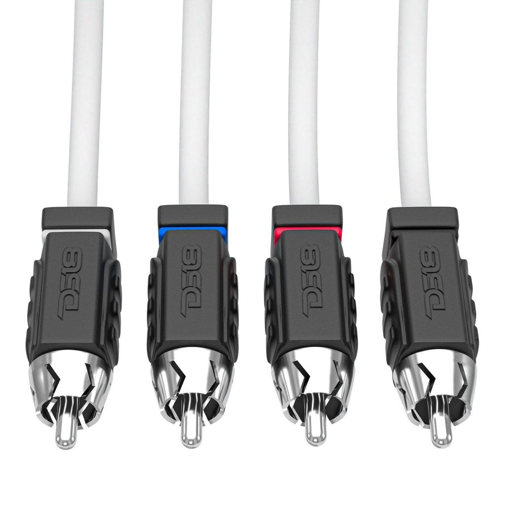 DS18 Marine Tinned OFC RCA Cable - 4 Channel - 6' (MOFCR-6FT.4CH)
