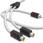 DS18 Marine Tinned OFC RCA Cable - 2 Female to 1 Male (MOFCR-2F1M)