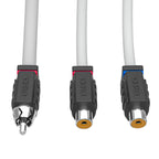 DS18 Marine Tinned OFC RCA Cable - 2 Female to 1 Male (MOFCR-2F1M)