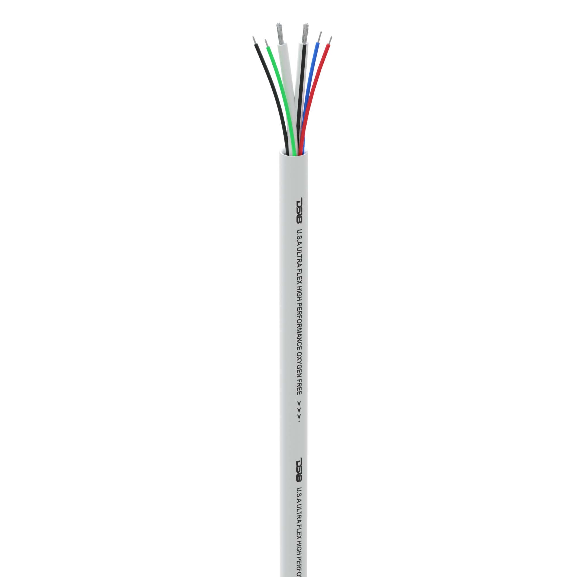 DS18 Marine Tinned OFC 18GA RGB Wire with 16GA Speaker Wire - 100' Spool (MOFC16/18GA-100SWRGB)