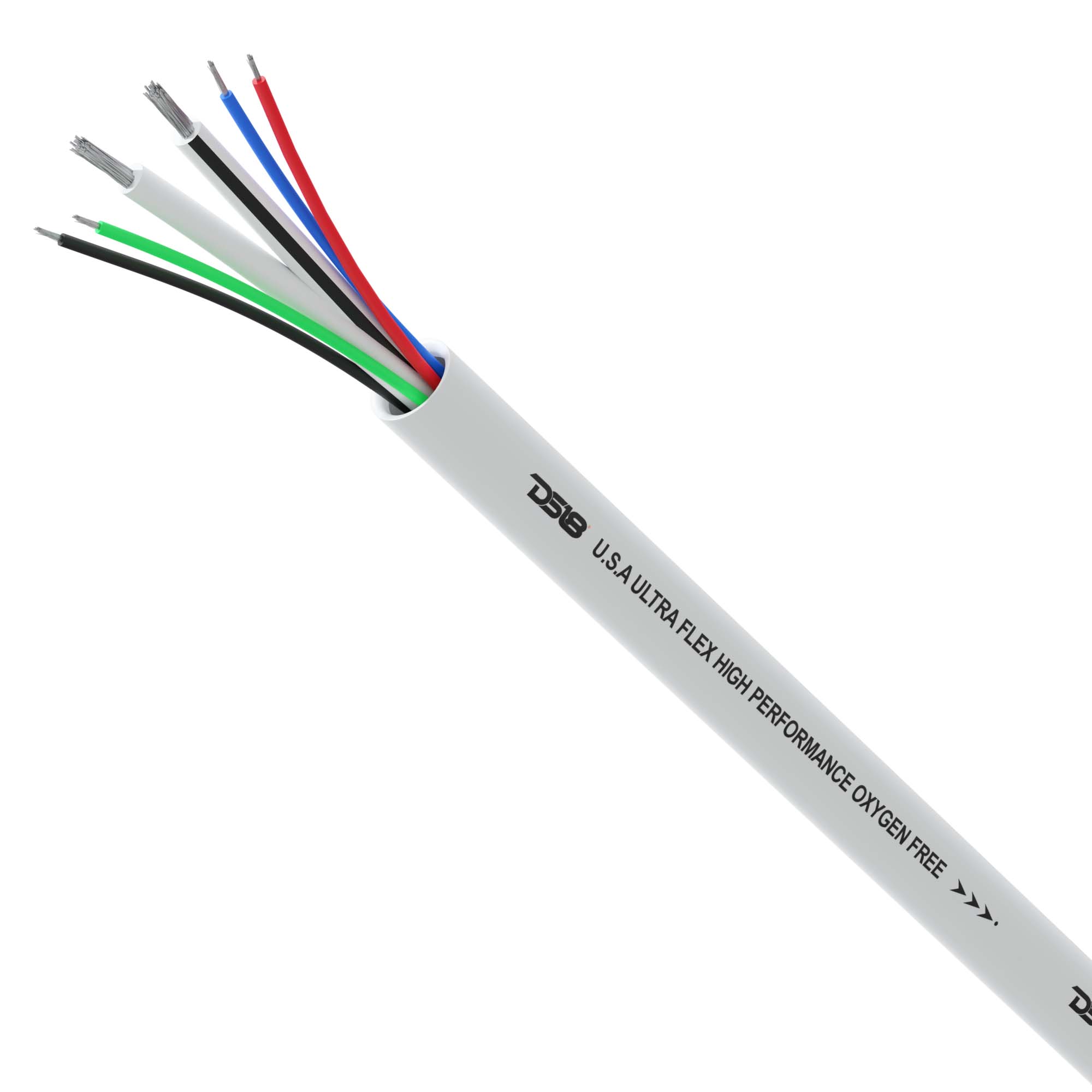 DS18 Marine Tinned OFC 18GA RGB Wire with 16GA Speaker Wire - 100' Spool (MOFC16/18GA-100SWRGB)