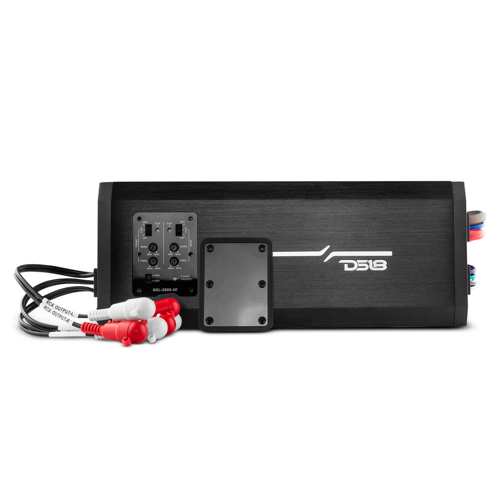 DS18 HYDRO 4 Channel Full-Range Class D Waterproof Marine Amplifier - 2400W (NXL-X850.4D)