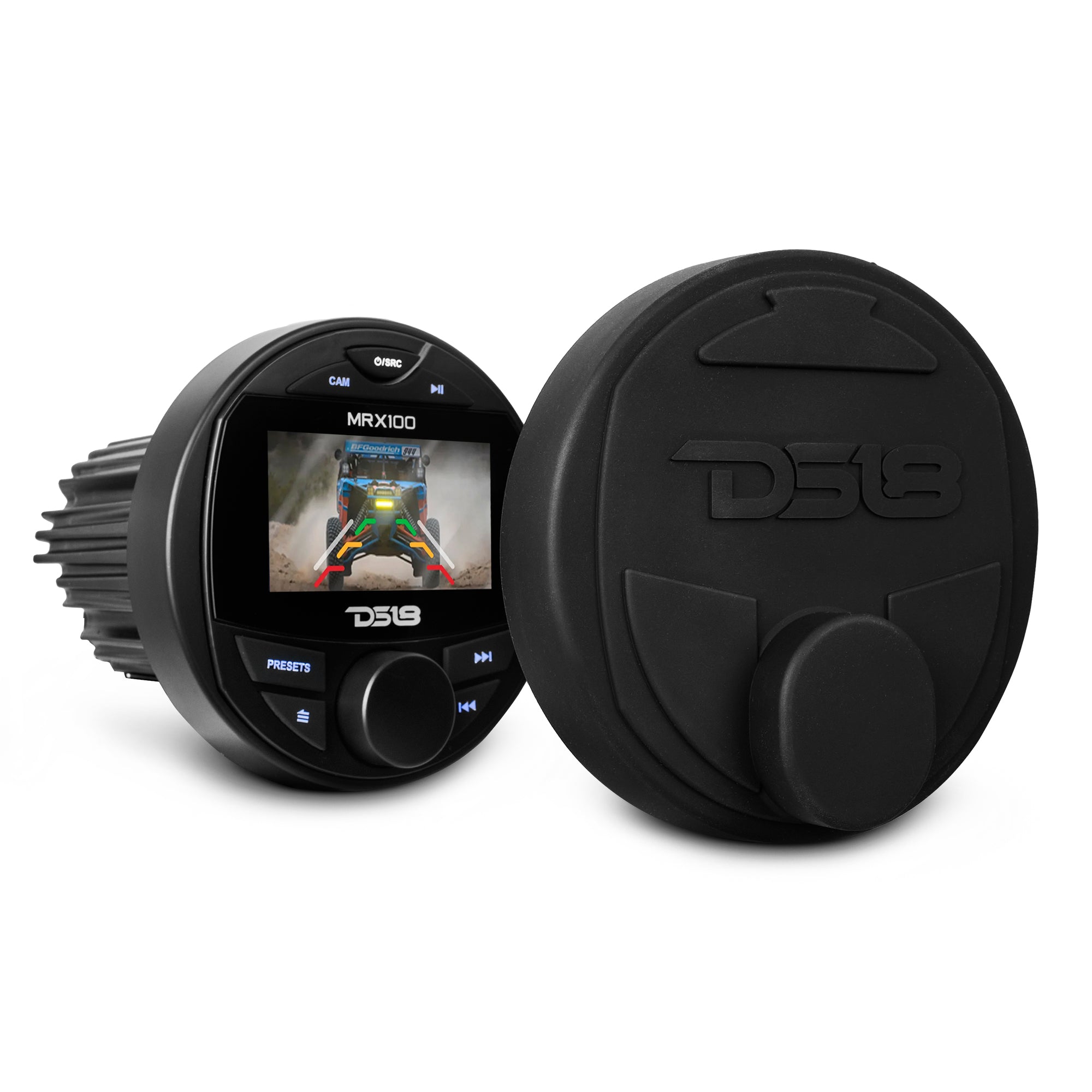 DS18 MRX100 2 Zone Marine Head Unit with TFT LCD Screen - 4x50 Watts Max (MRX100)