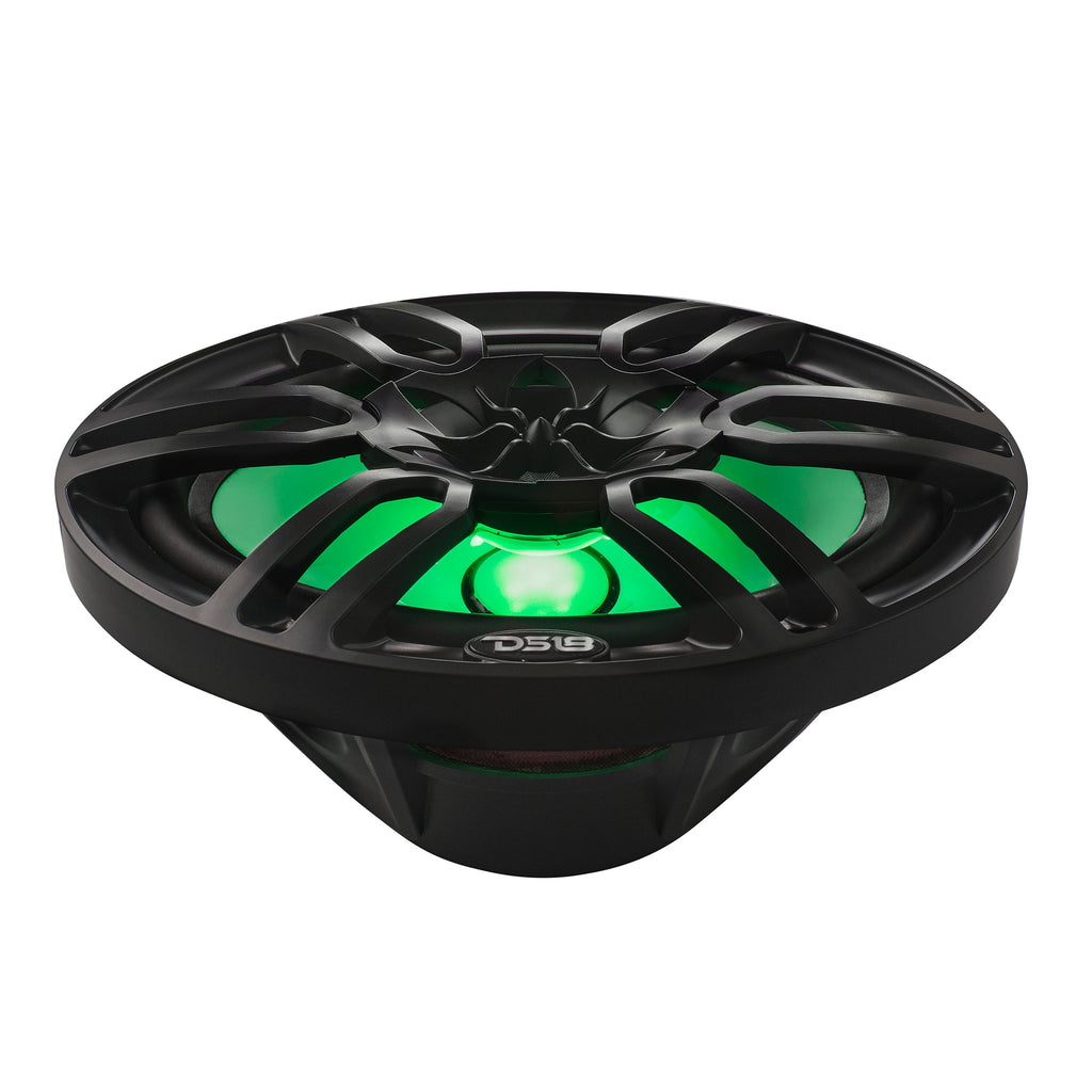 DS18 HYDRO 6 x 9" 2-Way Marine Speakers with Integrated RGB LED Lights - 375W - Black (NXL-69/BK)