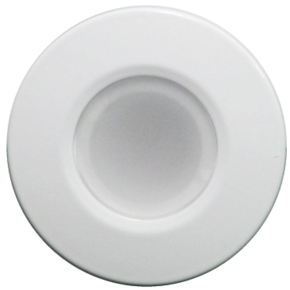 Lumitec Orbit - Flush Mount Down Light - White Finish - 4-Color Blue/Red/Purple/White Non Dimming (112520)