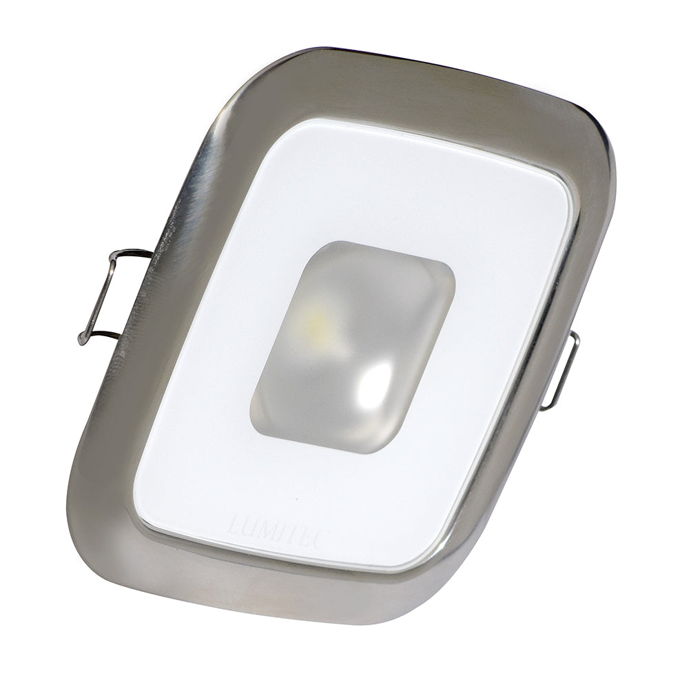 Lumitec Square Mirage Down Light - Spectrum RGBW Dimming - Polished Bezel (116117)