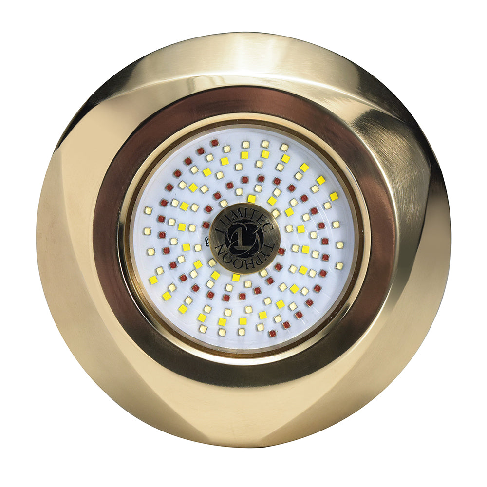 Lumitec SeaBlaze Typhoon Underwater Bronze Thru-Hull LED Light - White/Blue (101448)