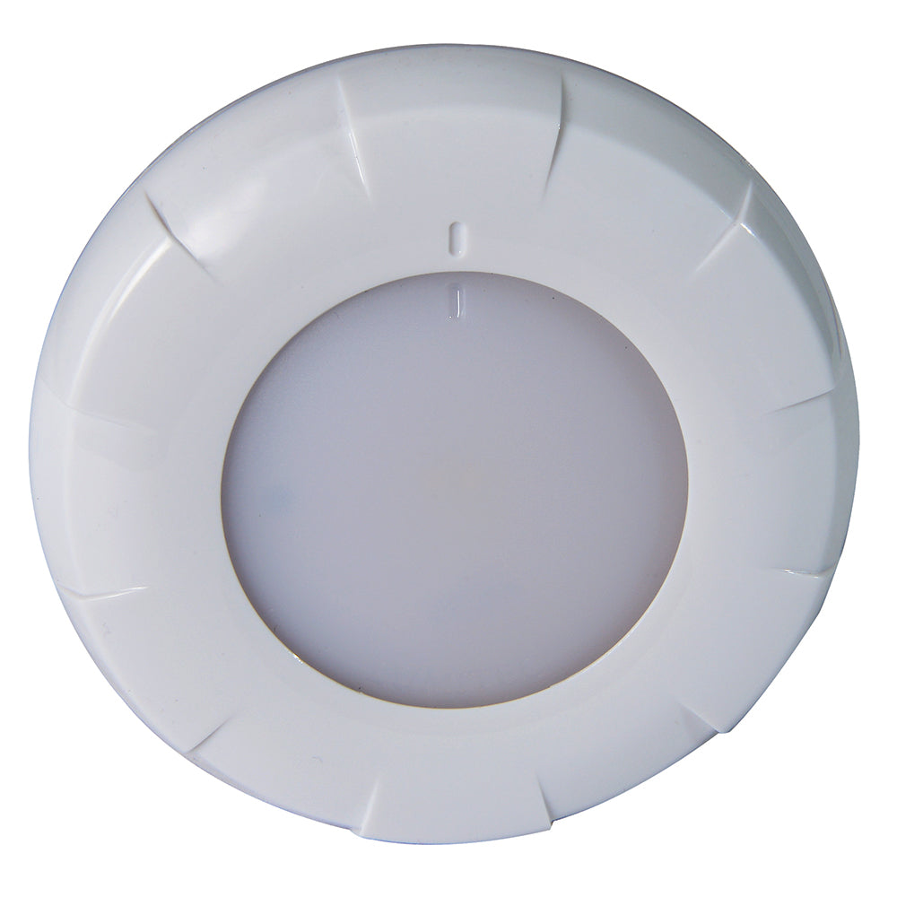 Lumitec Aurora LED Dome Light - White Finish - White Dimming (101077)