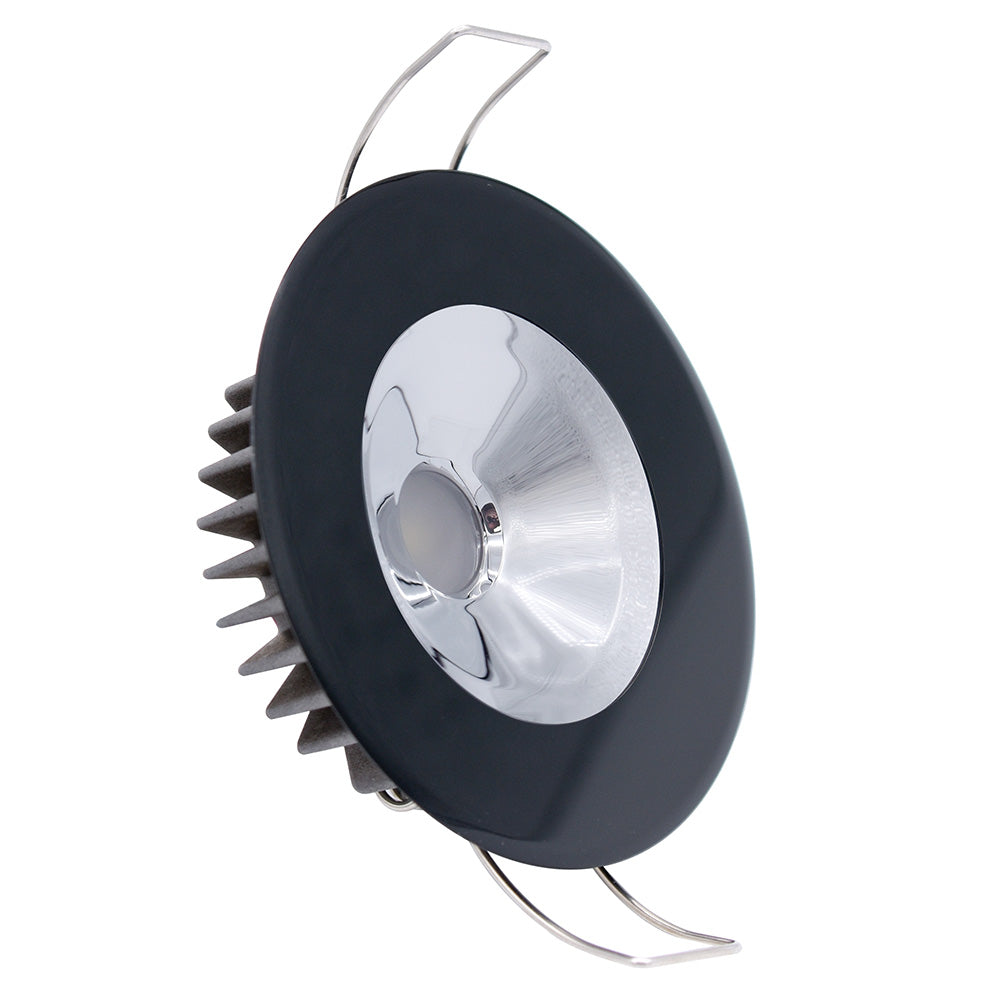 Lumitec Illusion Down Light White LED Non-Dimming Black Mirror Reflector 10-30v (117163)