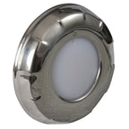 Lumitec Aurora - LED Dome Light - Polished SS Finish - 2-Color White/Blue Dimming (101138)