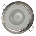 Lumitec Mirage - Flush Mount Down Light - Glass Finish/Polished SS Bezel - Warm White Dimming (113119)