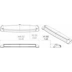 Lumitec Razor LED Light Bar - Flood - White Housing with Inverted Logo Flush Mount (101590)