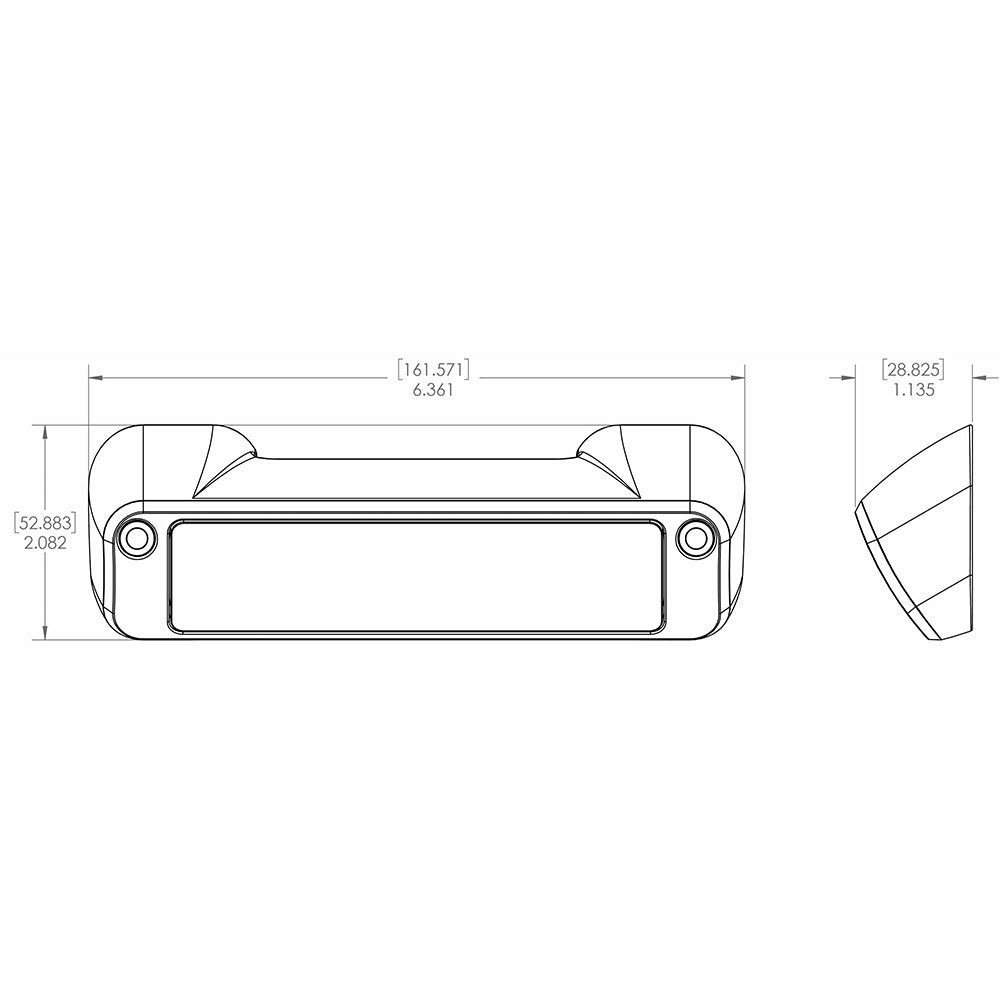 Lumitec Perimeter Light - White Finish - White Non-Dimming (101475)