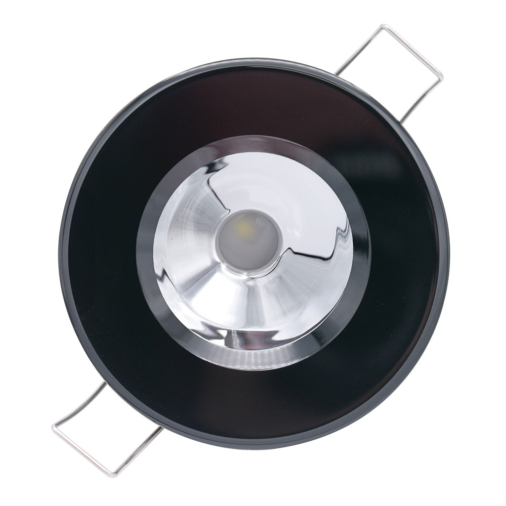 Lumitec Illusion Down Light White LED Non-Dimming Black Mirror Reflector 10-30v (117163)