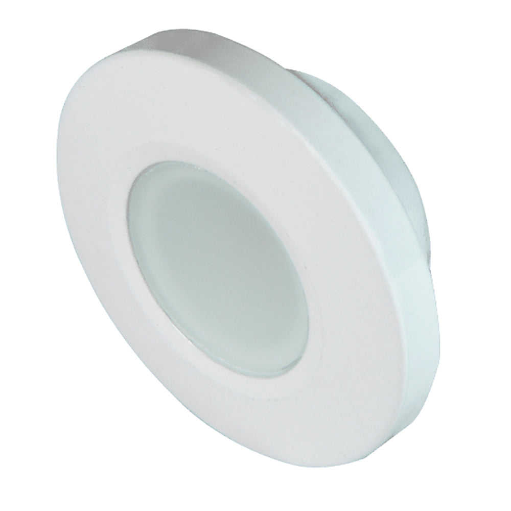 Lumitec Orbit - Flush Mount Down Light - White Finish - 2-Color Blue/White Dimming (112521)