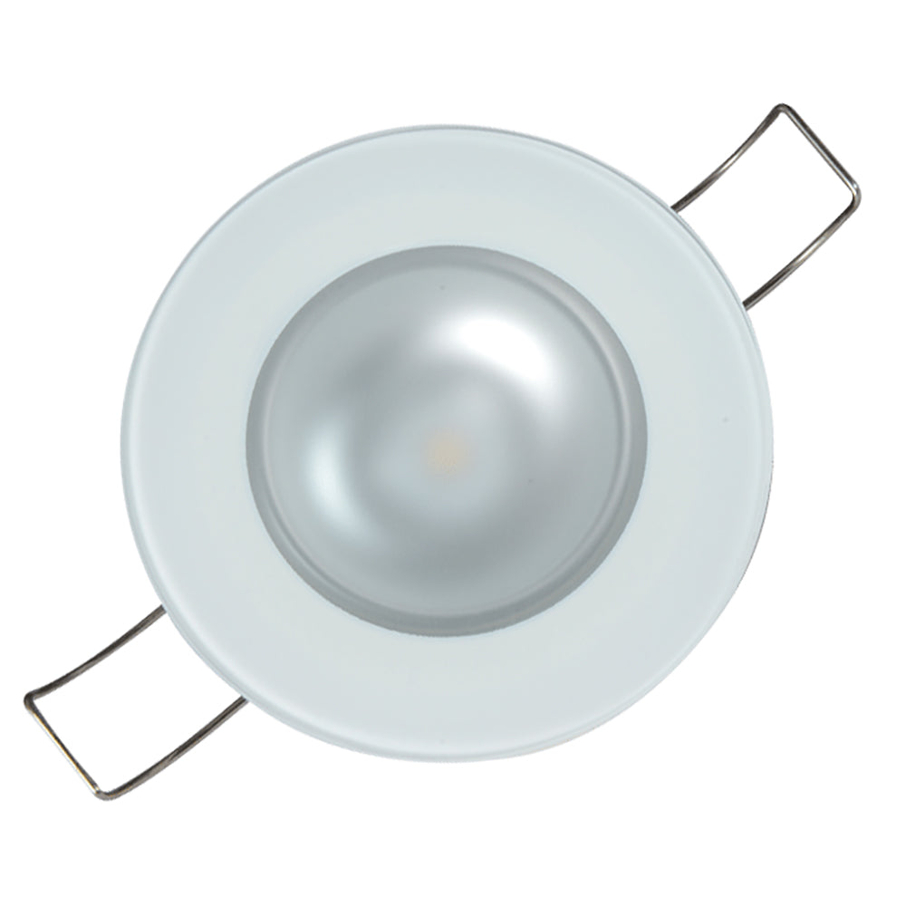 Lumitec Mirage - Flush Mount Down Light - Glass Finish - 3-Color Red/Blue Non Dimming with White Dimming (113198)