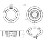 Lumitec Shadow - Flush Mount Down Light - White Finish - Spectrum RGBW (114127)