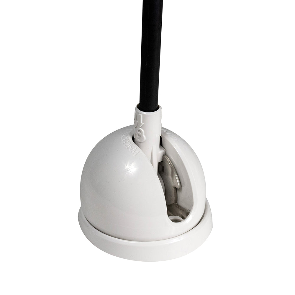 Lumitec Contour Anchor Light - 12" - Black Shaft White Base (101585)