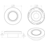 Lumitec Orbit Flush Mount Down Light Spectrum RGBW - White Housing (112527)