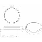 Lumitec Halo Flush Mount Down Light Spectrum RGBW - Brushed Housing (112807)