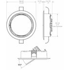 Lumitec Mirage Positionable Down Light - Spectrum RGBW Dimming - Polished Bezel (115117)