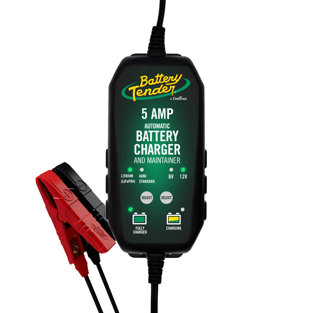Battery Tender 12V 5 Amp Battery Charger (022-0186G-DL-WH)