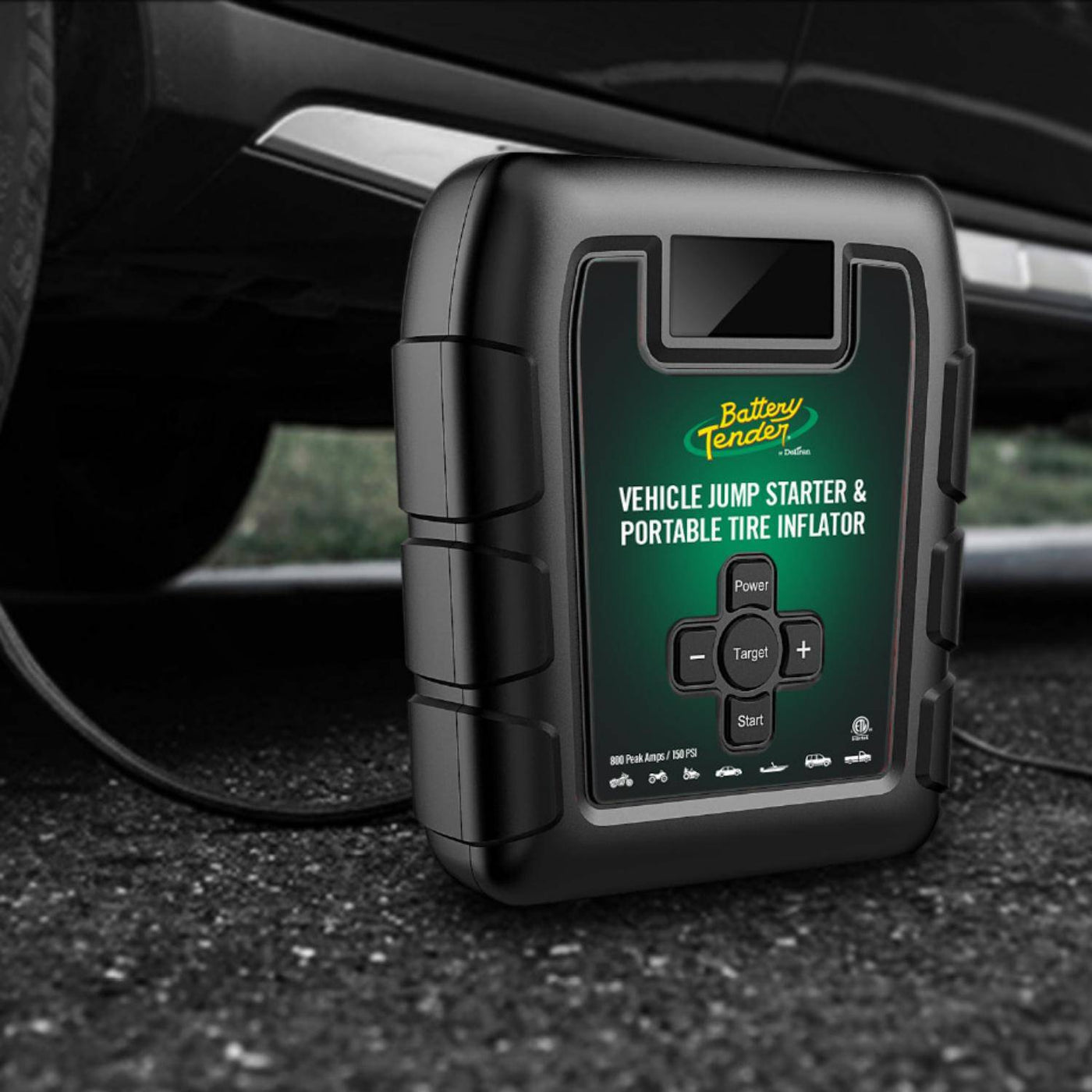 Battery Tender 800 Amp Jump Starter with Tire Inflator (030-3010-WH)