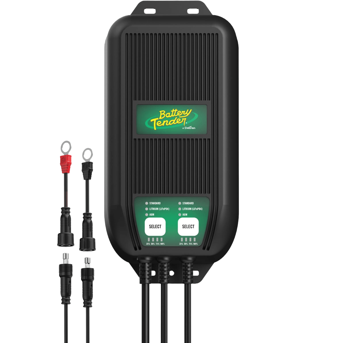 Battery Tender WaveCharge Pro 2-Bank 12V 20 Amp Battery Charger (022-1007-DL-WH)
