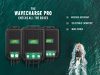 Battery Tender WaveCharge Pro 4-Bank 12V 40  Amp Battery Charger (022-1009-DL-WH)