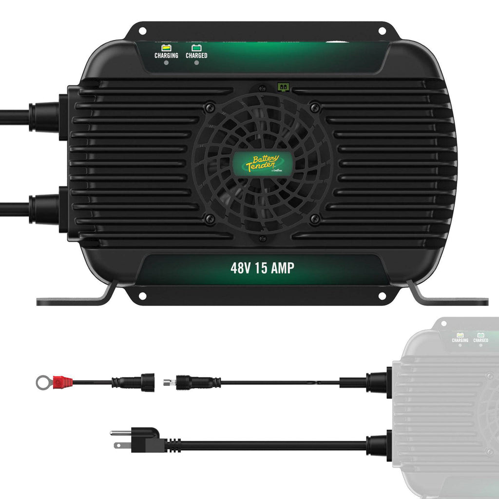 Battery Tender PowerPlus 48V 15  Amp On-Board Lithium Compatible Battery Charger & Maintainer (022-2014-DL-WH)
