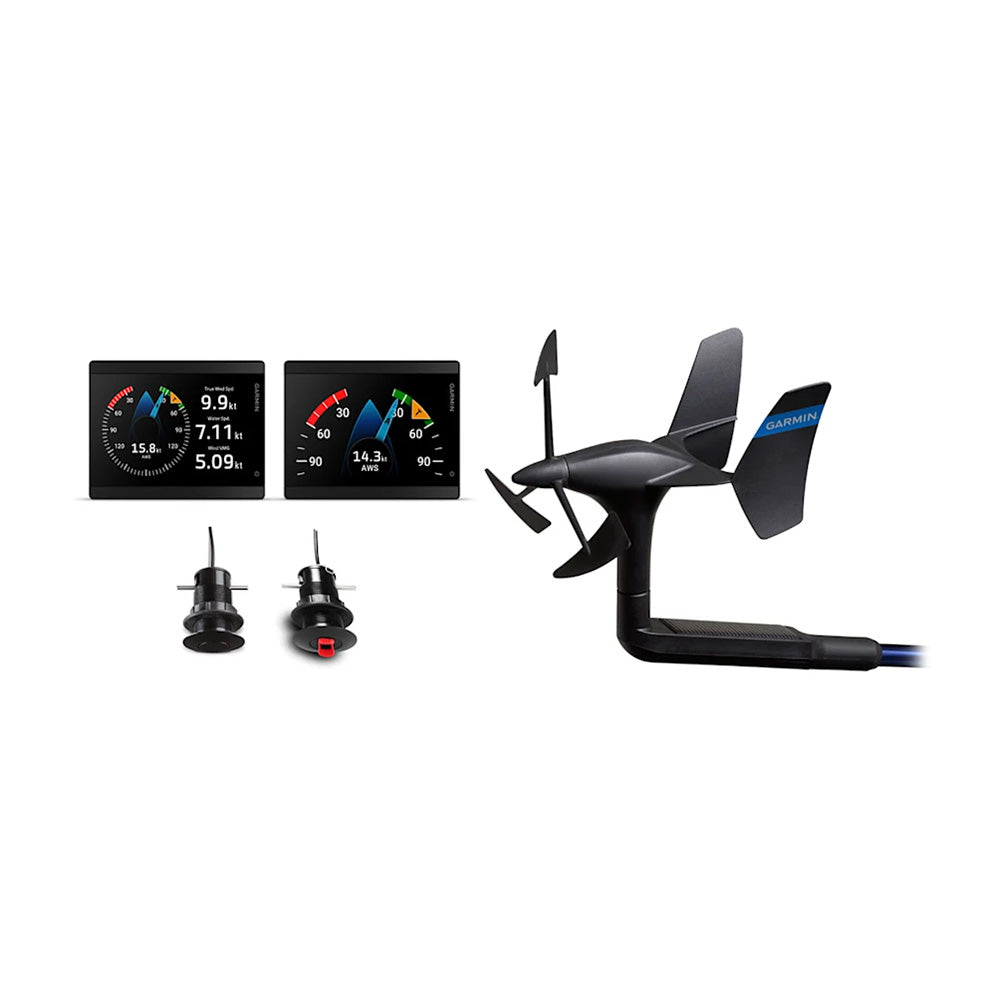 Garmin GMI 40 43mm Wireless Sail Pack with 2 GMI 40 Marine Instruments, gWind Wireless 2, and GDT 43/GST 43 Transducers (010-03411-50)